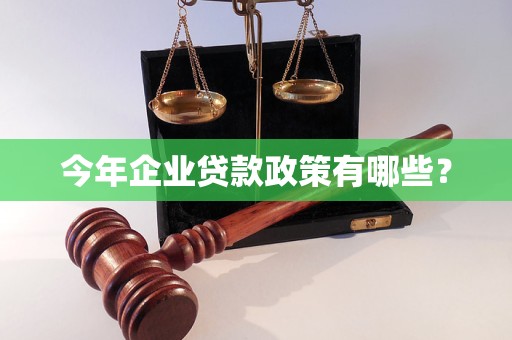 最新企业贷款政策解读与影响分析，政策解读及市场反应观察